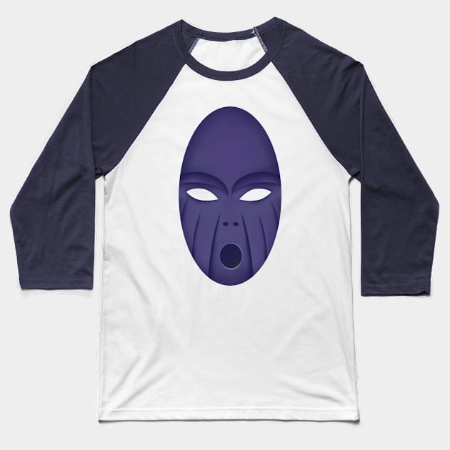 Purple Alien Baseball T-Shirt by stefy